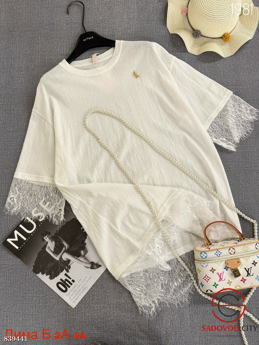 Футболка женская с гипюром - Bruno фото 4