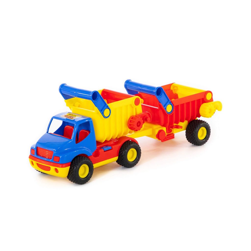 КонсТрак, автомобиль-самосвал с полуприцепом (в сеточке) - Полесье фото 6