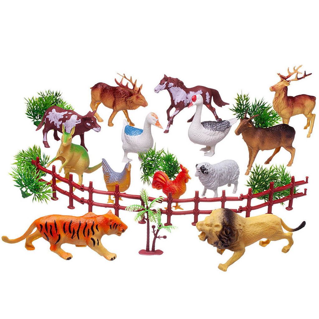 Игровой набор ABtoys Юный натуралист Фигурки животных с аксеcсуарами 2 вида фото 2