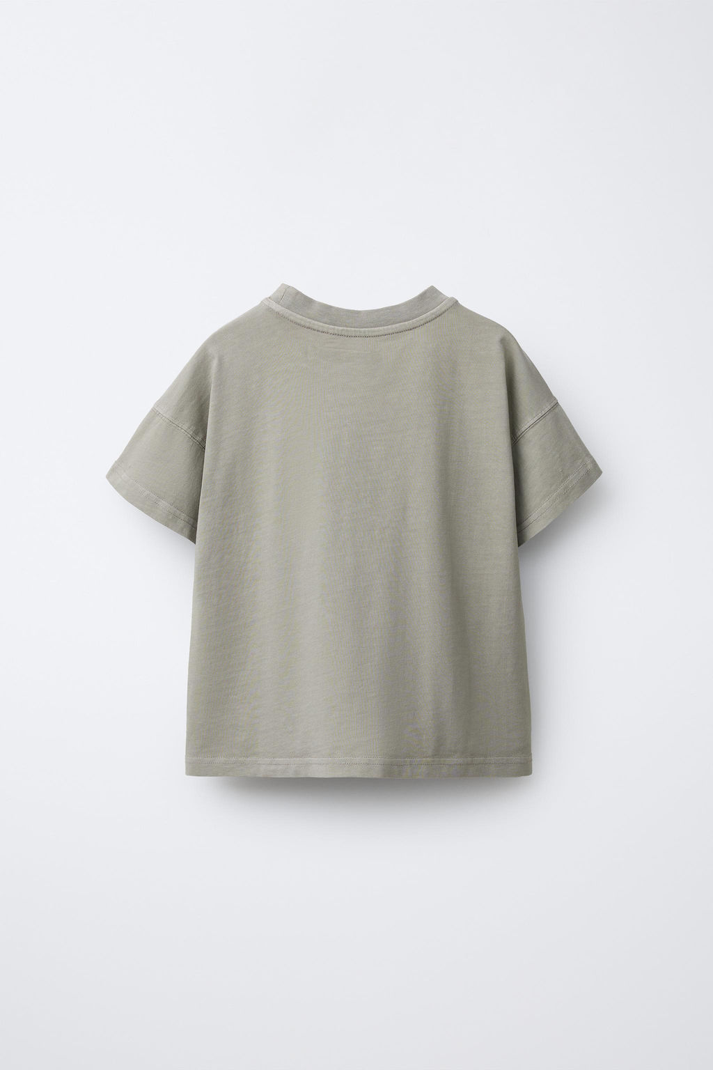 FADED-EFFECT T-SHIRT WITH LABEL - Zara фото 6