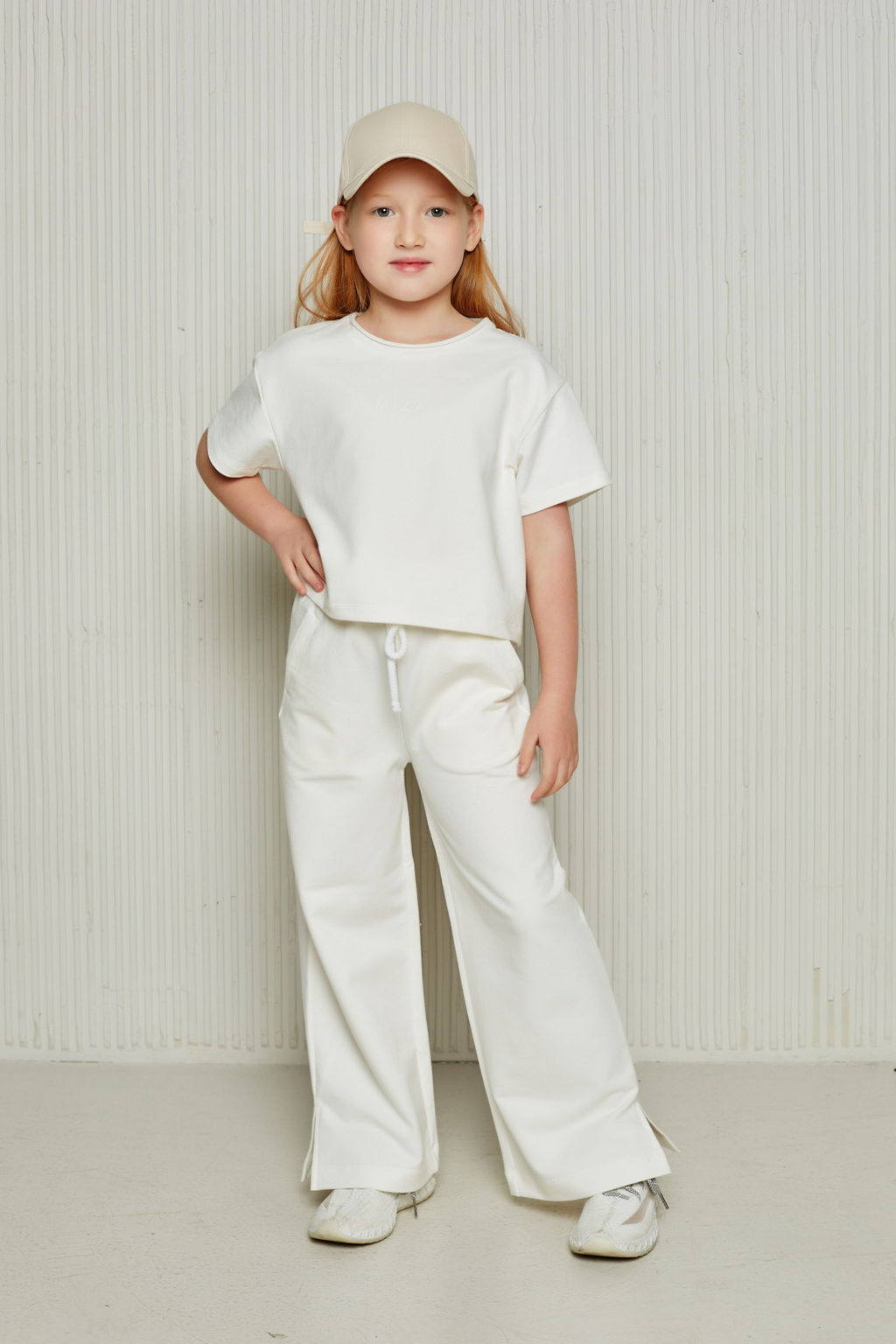 Костюм из футера BASIC Line Цвет: молочный - Miza фото 2
