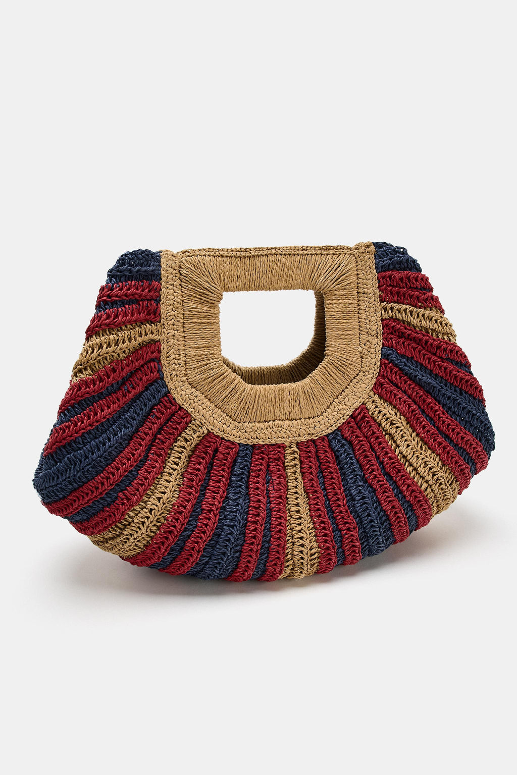 BOLSO ESTAMPADO EFECTO TRENZADO / Multicolor - Zara фото 4