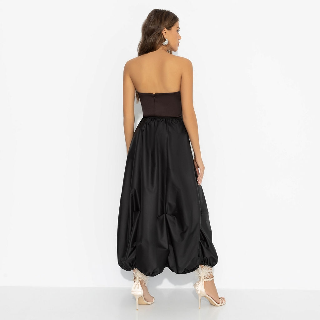 Юбка с эффектной драпировкой, Талия решает (черная) / Новый год - Charutti фото 5