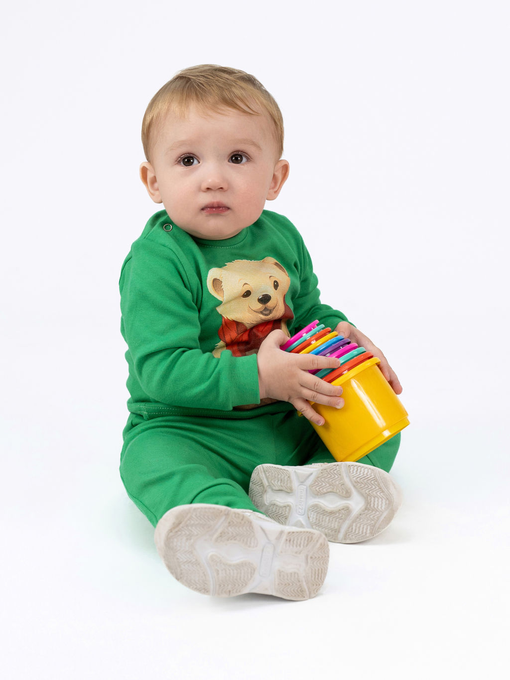 Комплект ясельный зеленый мишка КМ-1413 (80, 52)