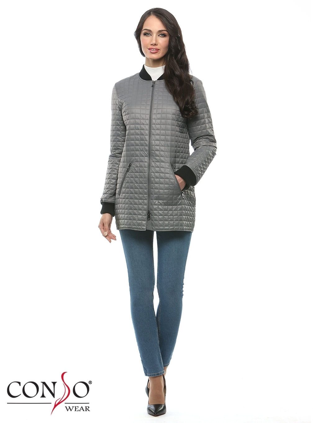 Conso/SS170129 - metal grey Куртка женская фото 4
