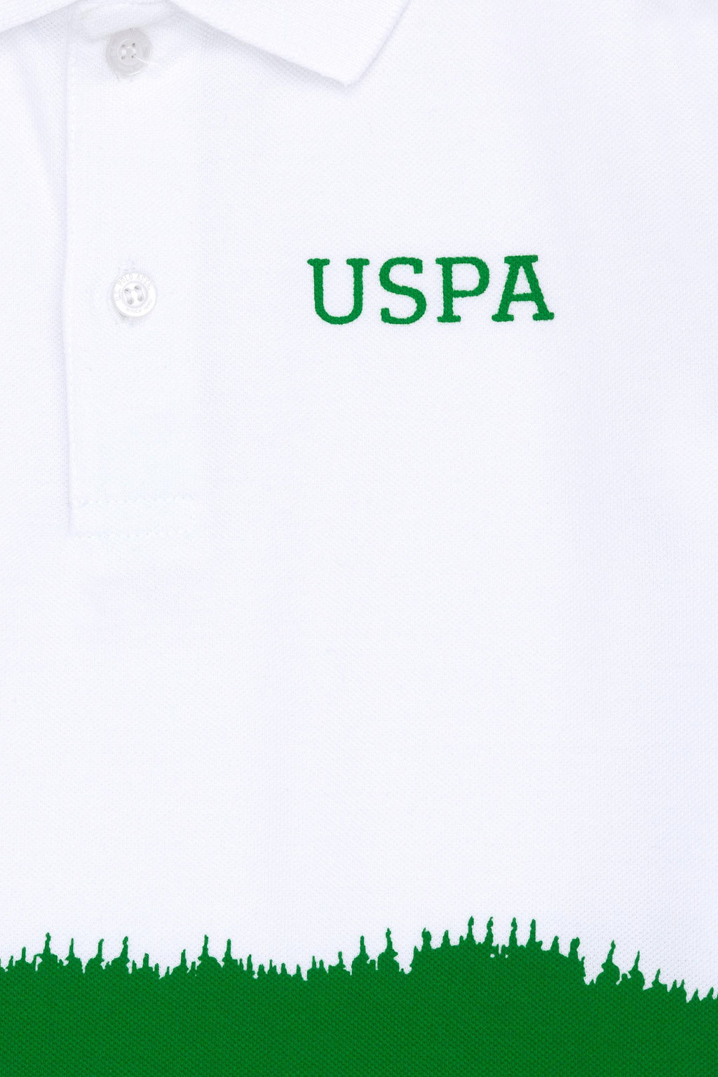 U. S. Polo Assn Зеленая футболка с воротником-поло для мальчика - U.s. polo assn фото 4