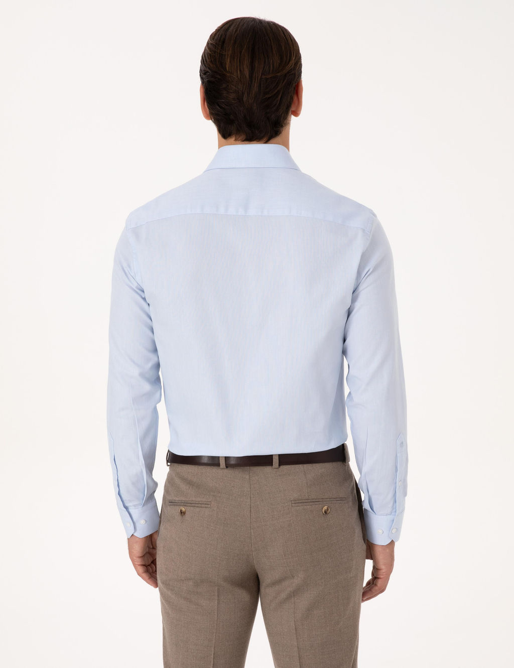 A__k Mavi Slim Fit %100 Pamuk Klasik Yaka Oxford G_mlek - Cacharel фото 5
