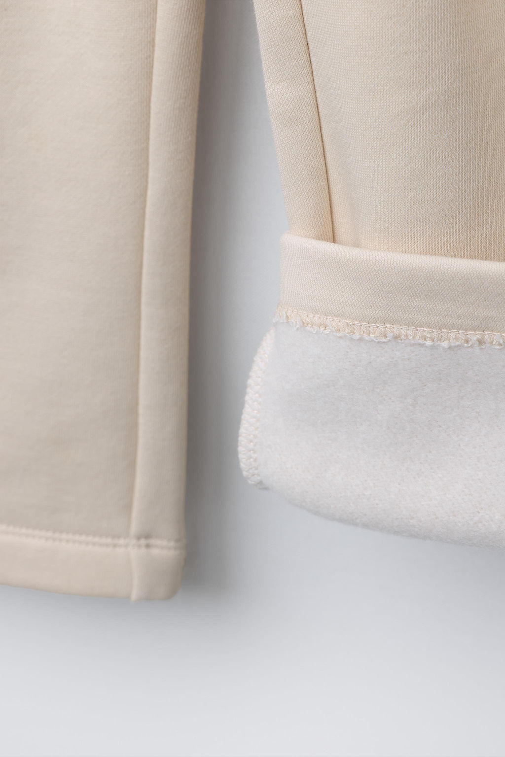 WIDE-LEG FLEECE TROUSERS - Zara фото 4