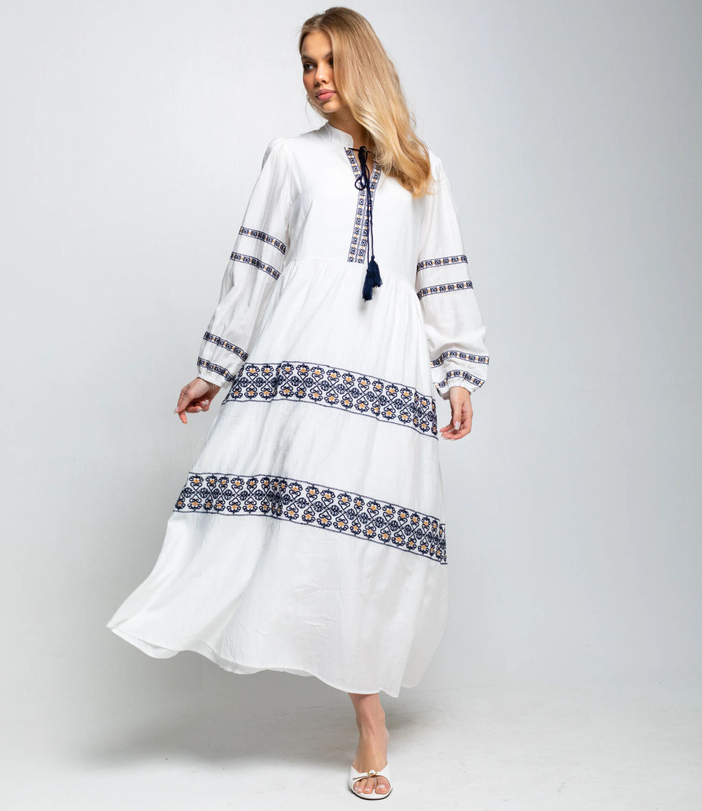 Платье #КТ88813 (1), белый - Dommod фото 2