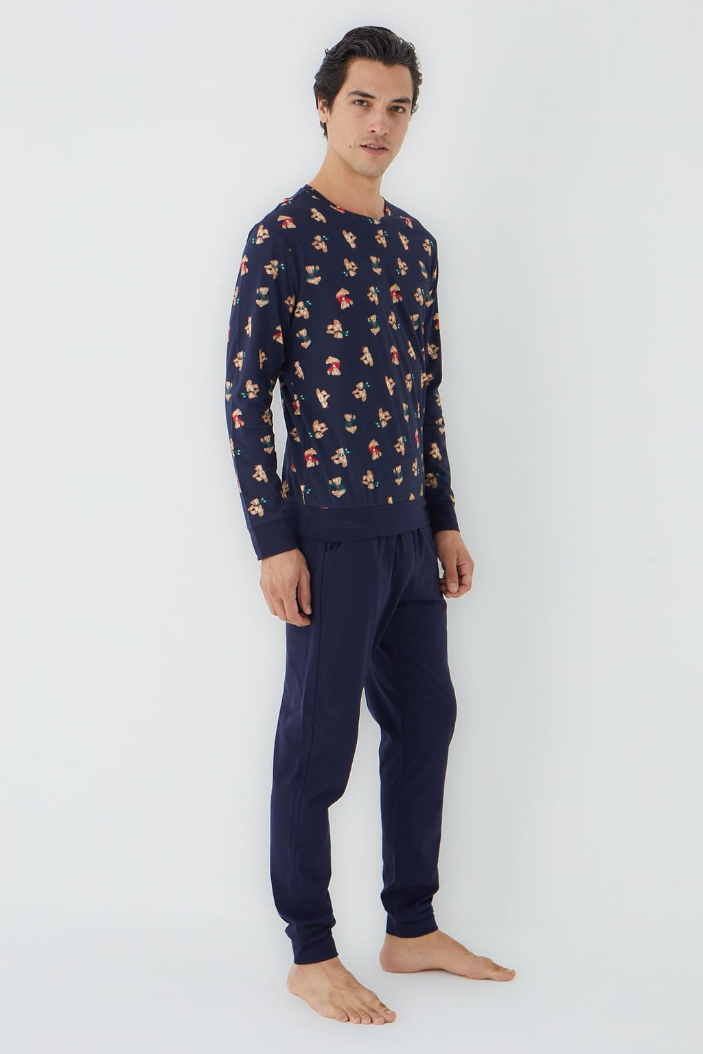 TRENDYOL MAN Cok Renkli Regular fIT Orme Pijama Tak?m? TMNAW25PT00072 - Trendyolmilla фото 4