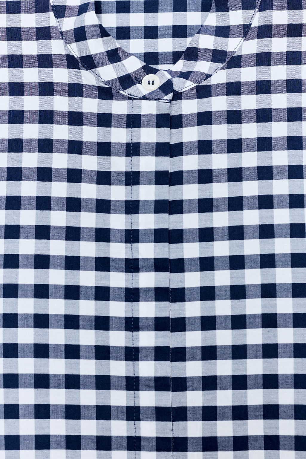 CAMISA CUADRO VICHY ZW COLLECTION / Blanco / Marino - Zara фото 11