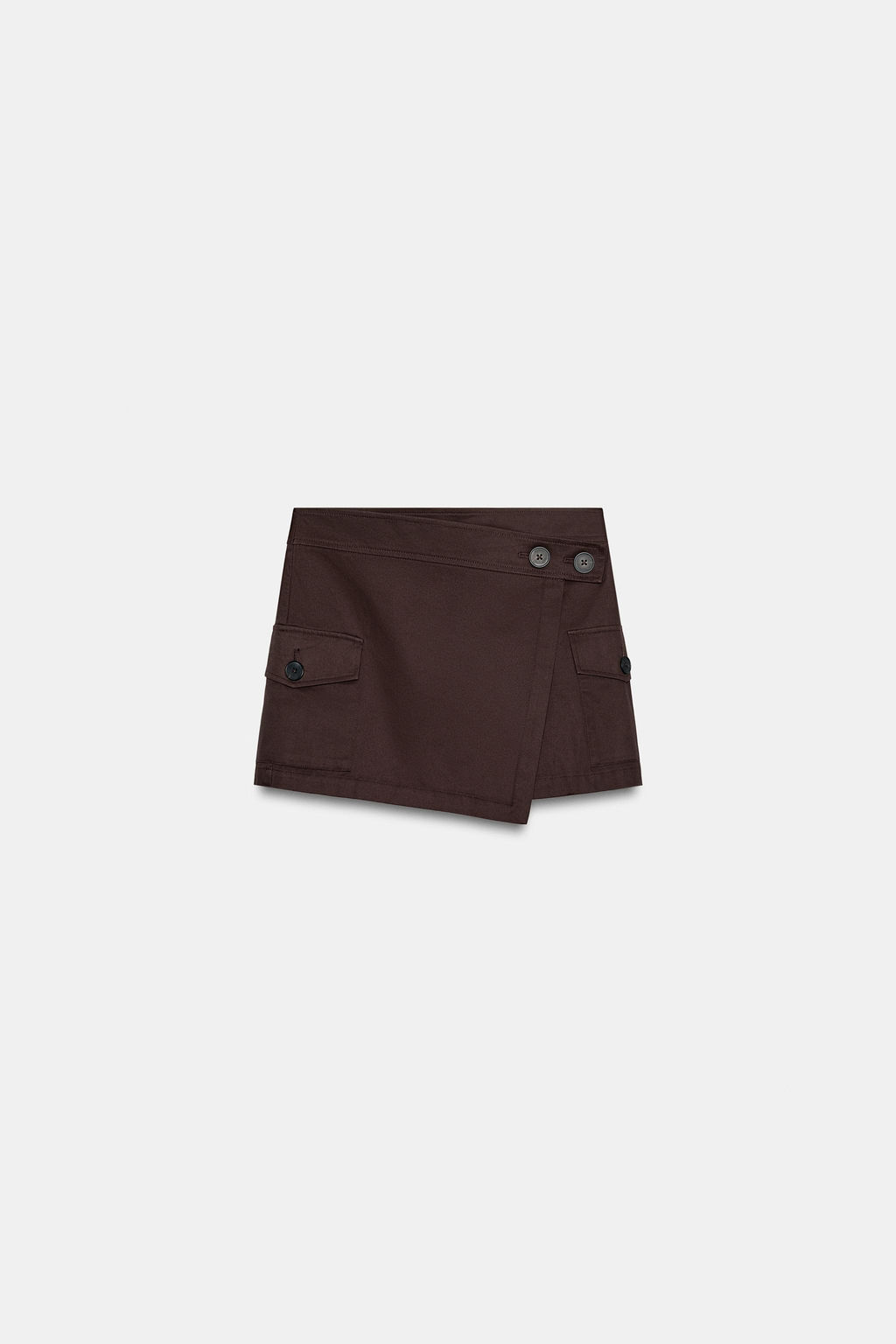 FALDA PANTAL?N CARGO / Marr?n - Zara фото 8