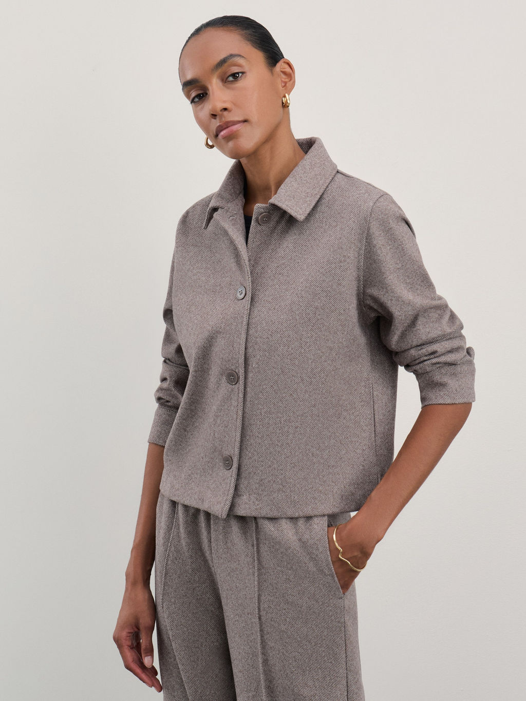 Укороченная рубашка / Zarina  фото 7