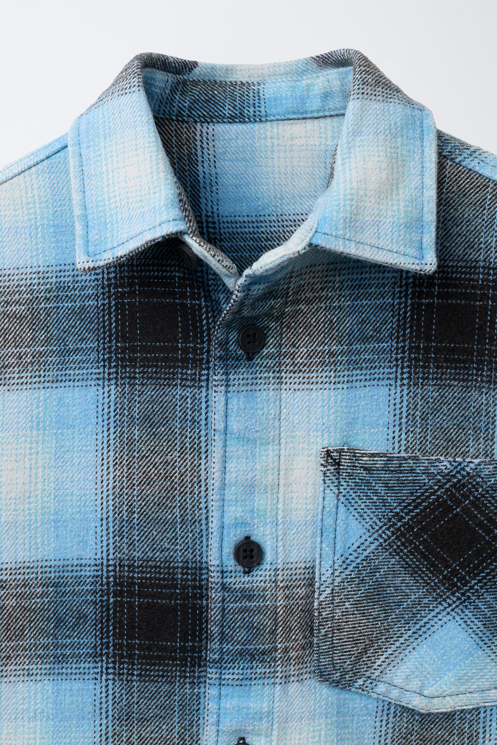 WASHED-EFFECT CHECK OVERSHIRT - Zara фото 8