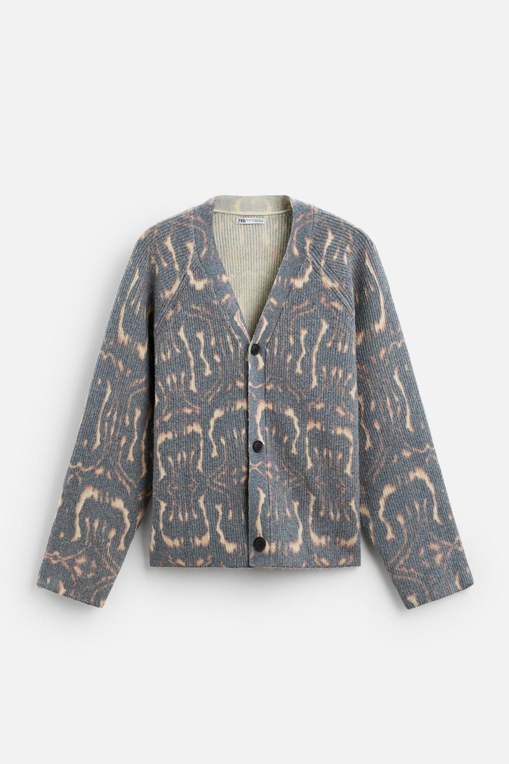 ABSTRACT PRINT CARDIGAN - Zara фото 6