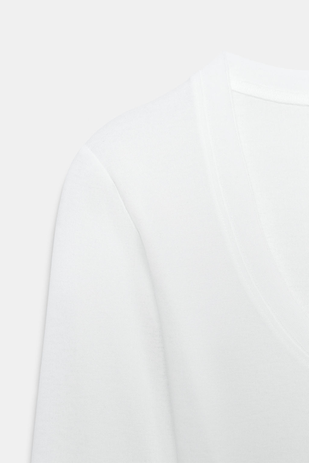 CREPE LONG SLEEVE T-SHIRT - Zara фото 14