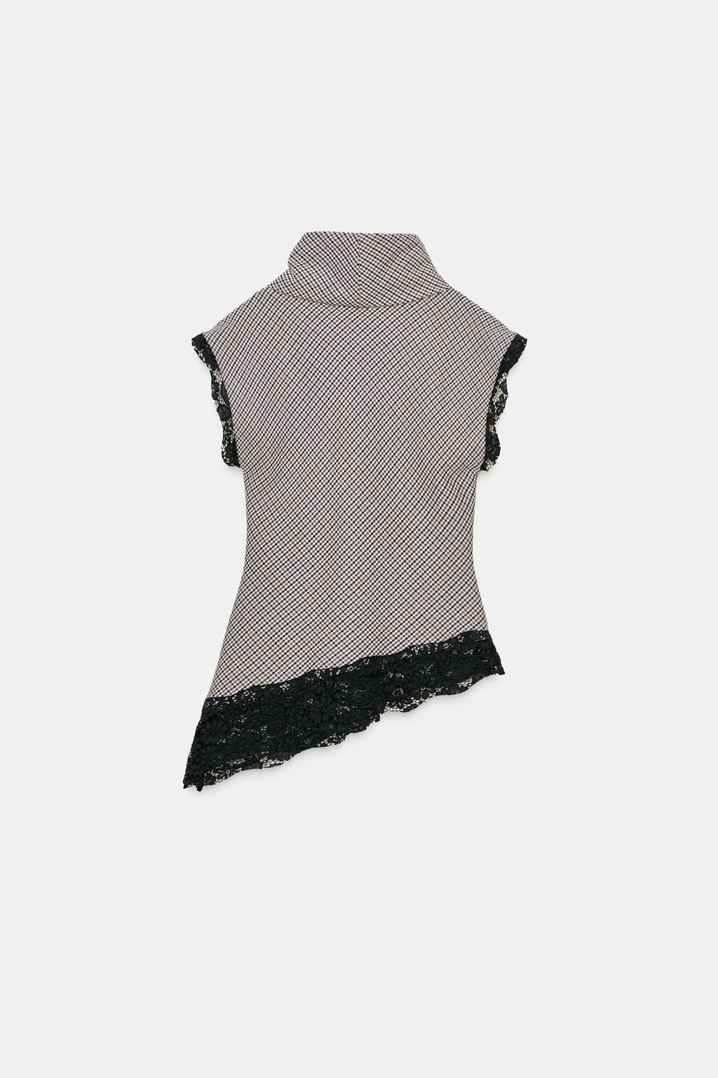 HOUNDSTOOTH LACE TOP - Zara фото 9
