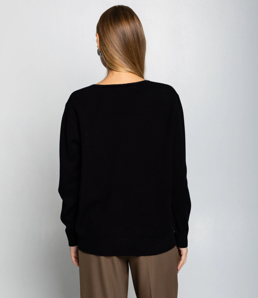 Джемпер #КТ8208, чёрный - Dommod фото 3