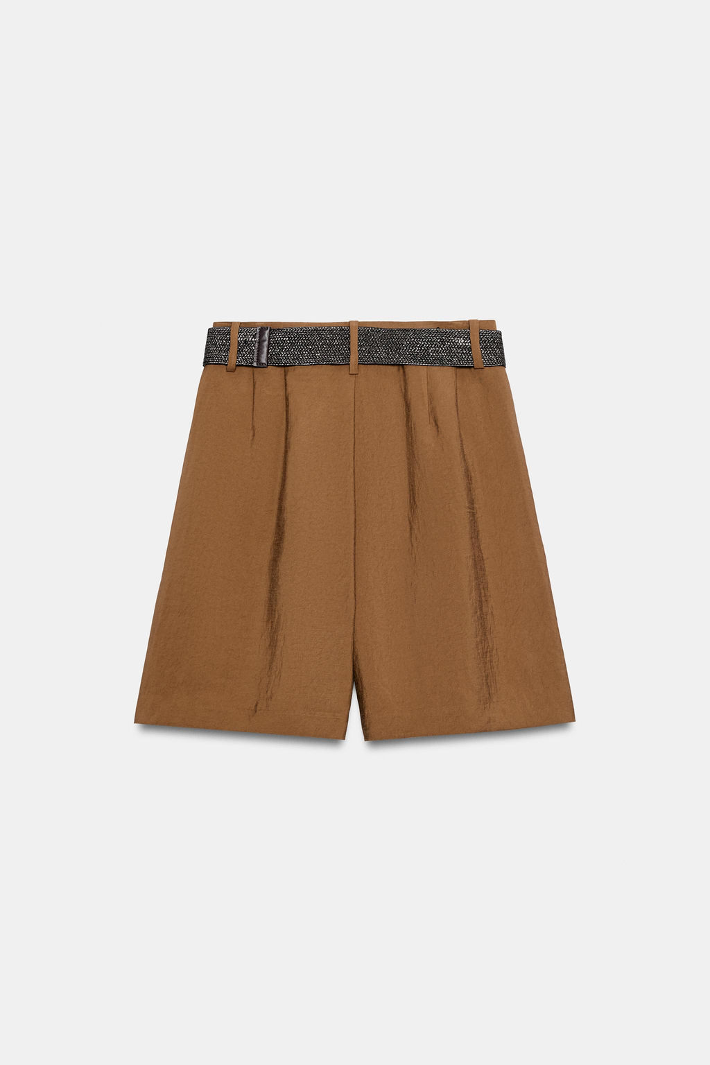 BERMUDA PINZAS CINTUR?N / Marr?n claro - Zara фото 7