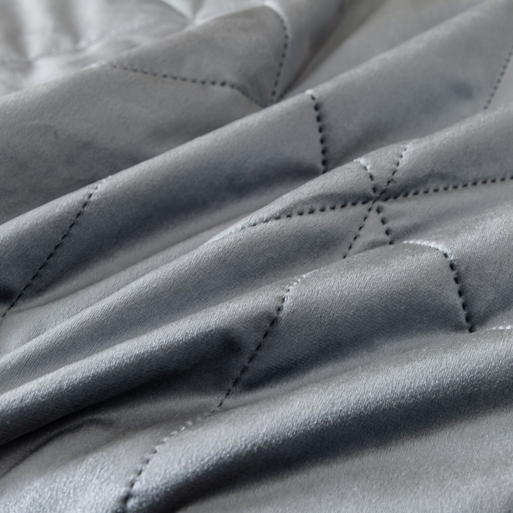 Велюровое покрывало в клетку и две наволочки OVL038 240*260/50-70 2 шт - Ситрейд фото 8