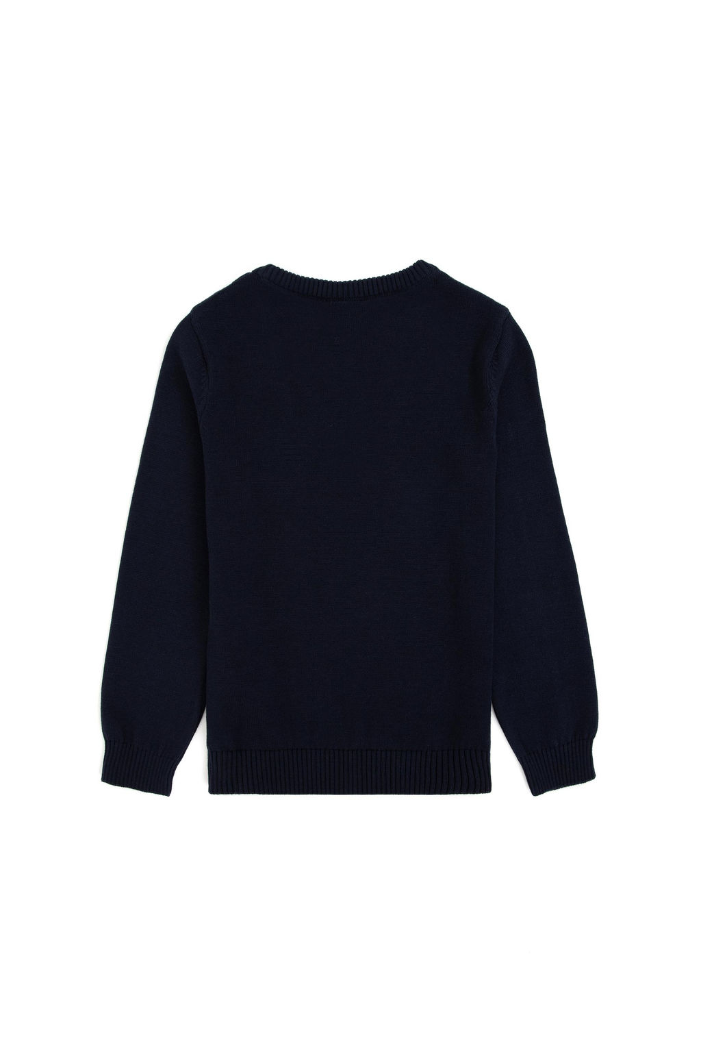 Свитер для мальчика U.S. Polo Assn темно-синий из хлопка  фото 2