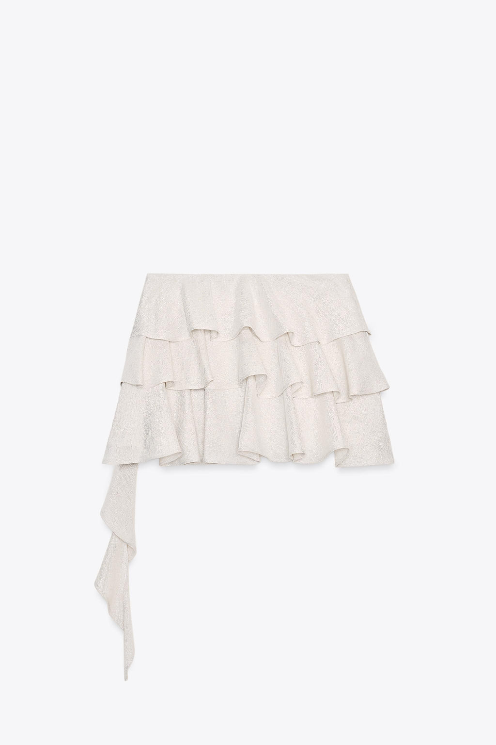 ASYMMETRIC FRILL MINI SKIRT - Zara фото 5