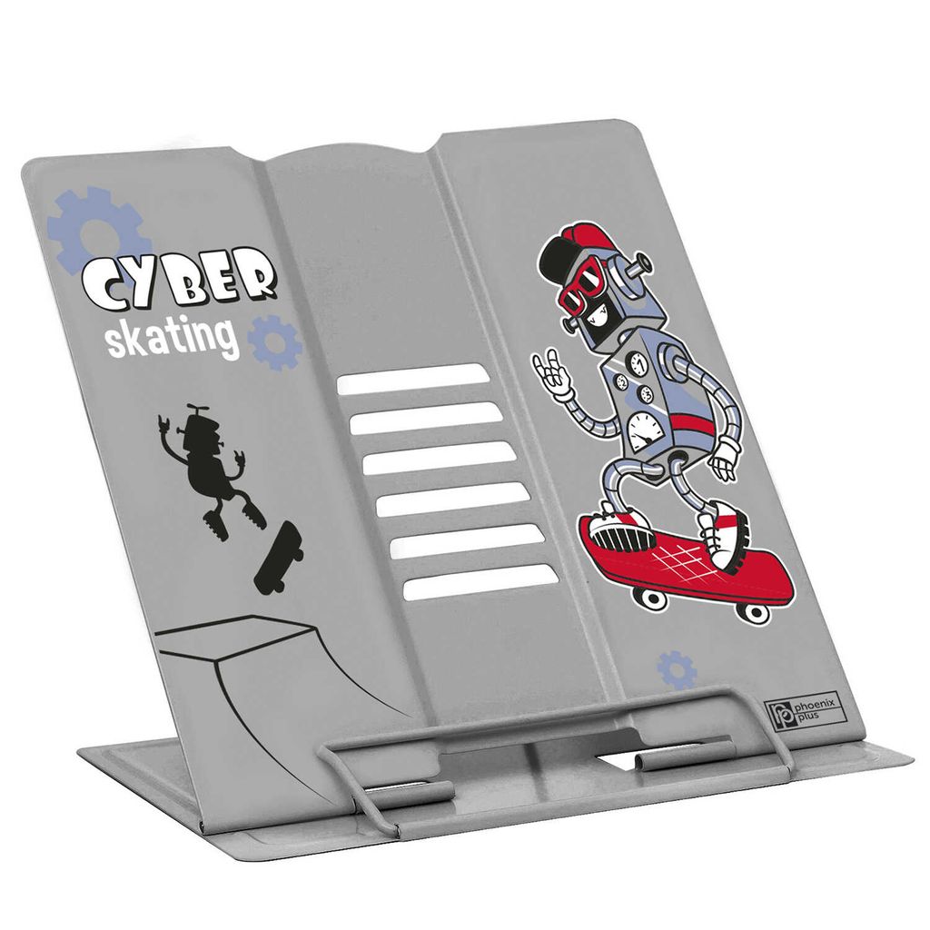 Подставка для книг и учебников арт.59880/ 24 РОБОТ НА СКЕЙТЕ