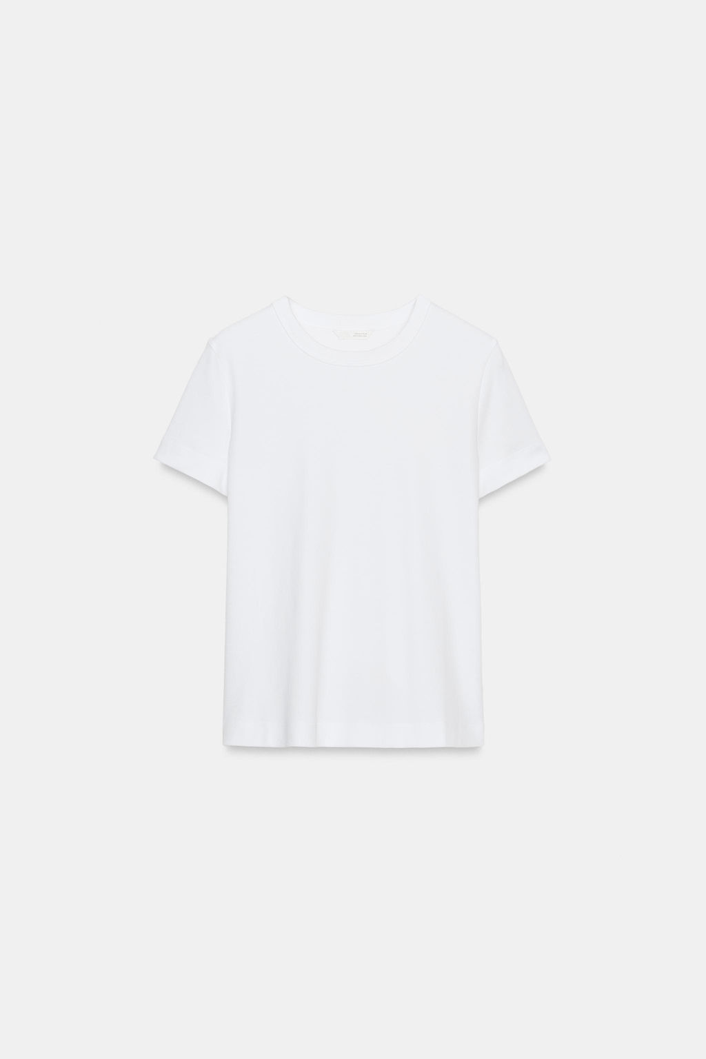 CAMISETA INTERLOCK MANGA CORTA / Blanco - Zara фото 4