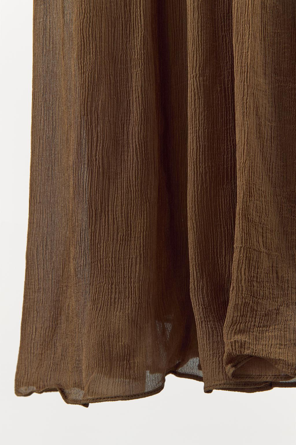 BEADED LACE PLISSE DRESS - Zara фото 7