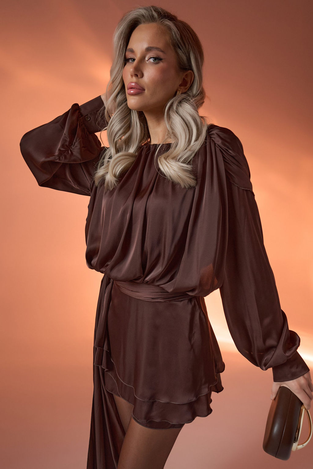 Платье Муза (шоколадный) - Эльза фото 31