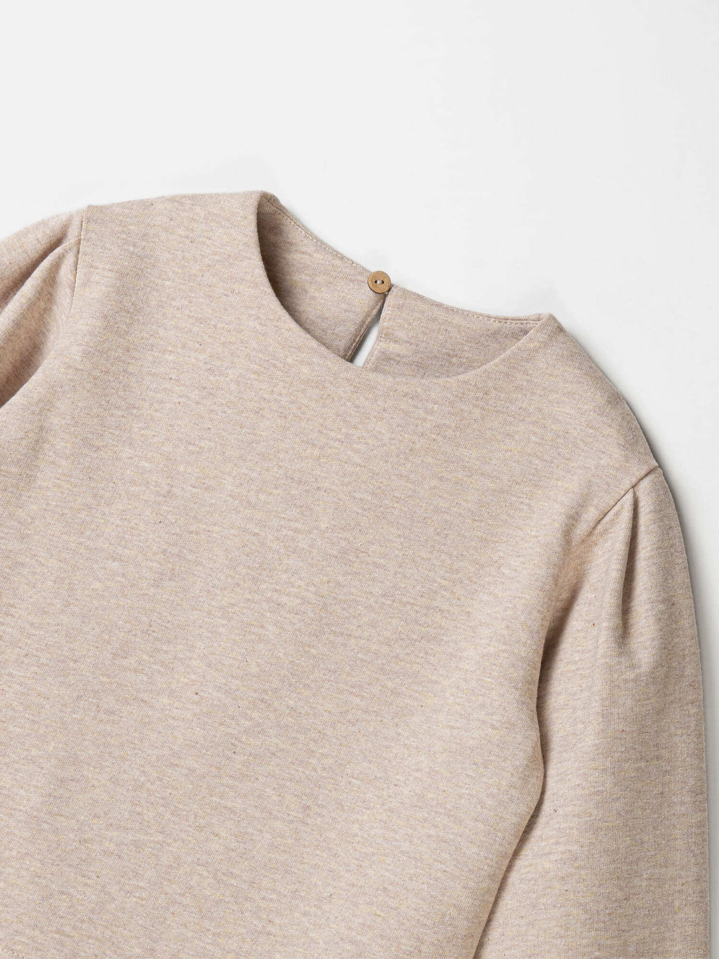 Костюм со свитшотом из 100% хлопка Бежевый меланж облегченный - Bungly фото 4