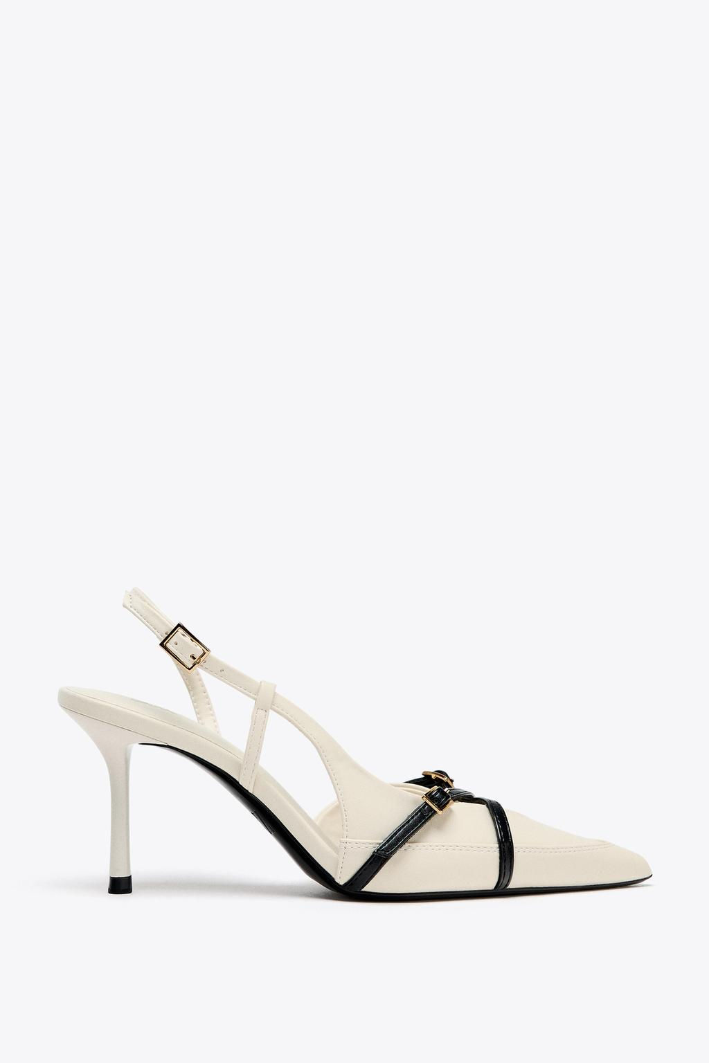 STRAPPY HEELED BUCKLED SHOES - Zara фото 3
