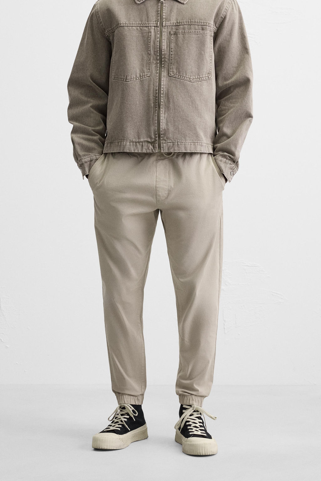 FADED JOGGER WAIST TROUSERS - Zara фото 2