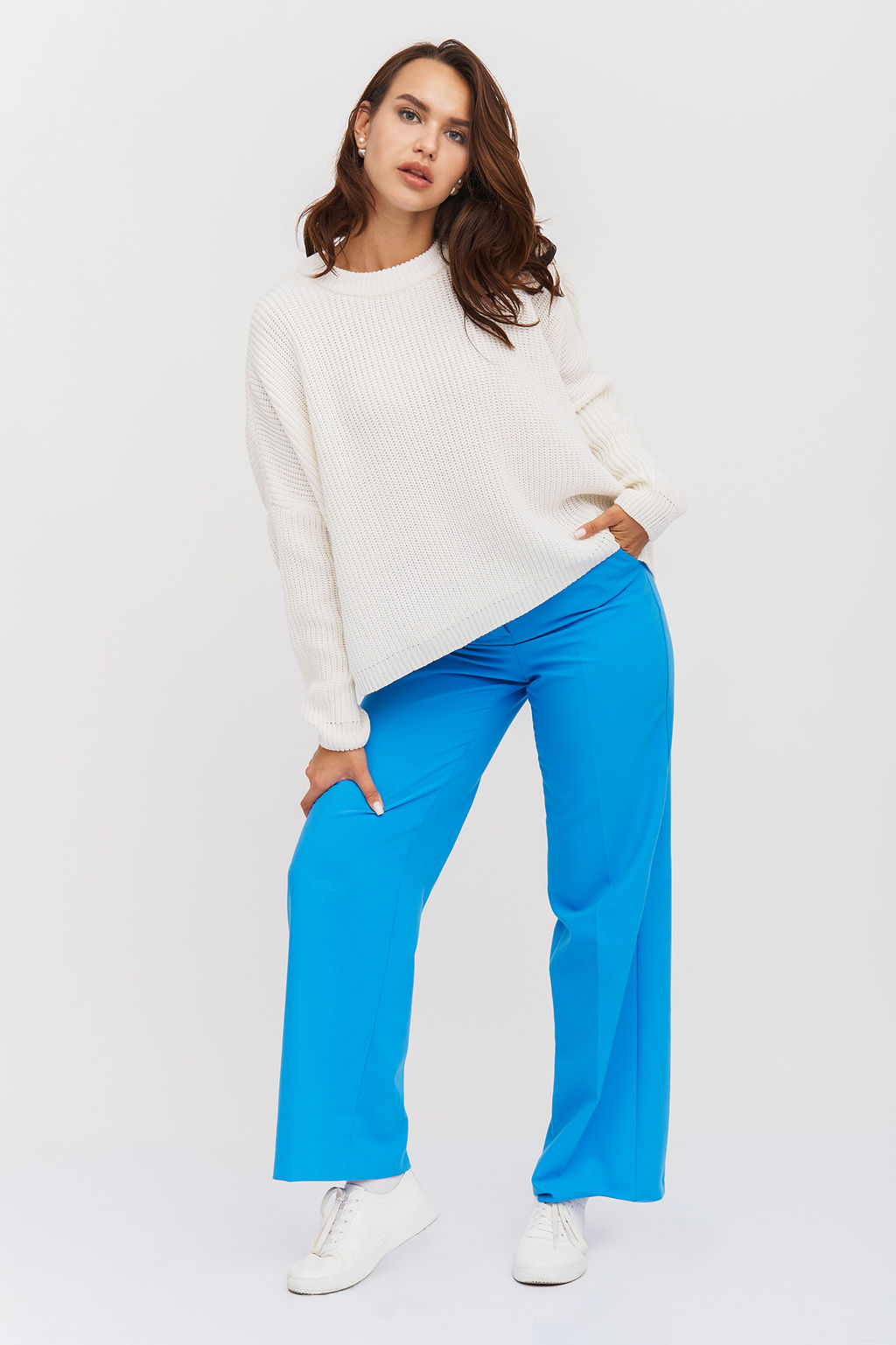 Джемпер 351916/молочный - Злата Стиль фото 8