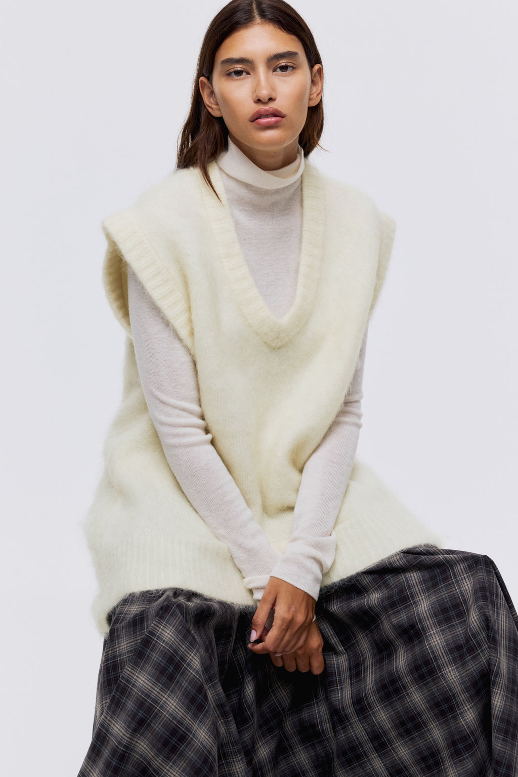 Su?ter sin mangas en mezcla de mohair - H&m фото 4