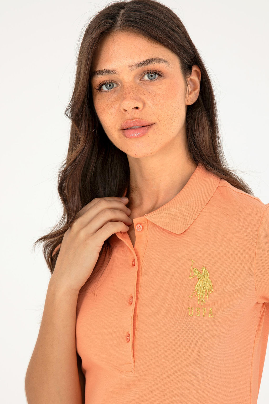 Женская базовая футболка Salmon Неожиданная скидка в корзине - U.s. polo assn фото 9