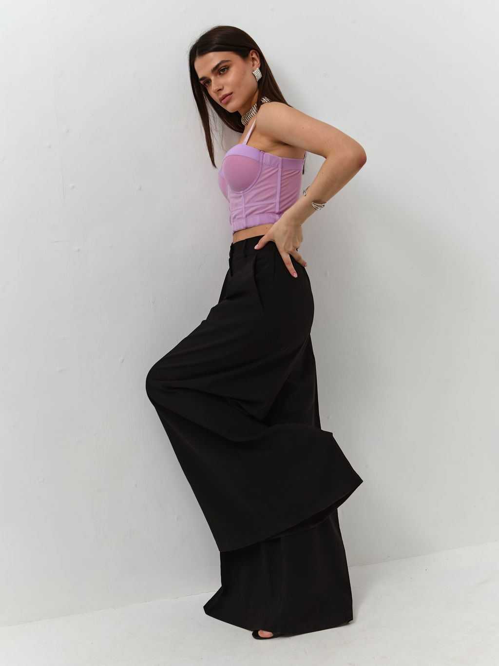 Брюки Вольт (черный) - Nadi bordo фото 4