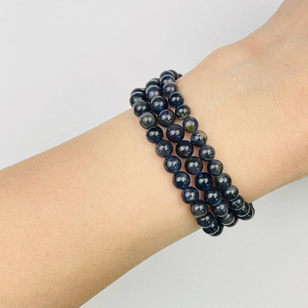 Бусины для украшений из Иолита (68 бусин) 39 см