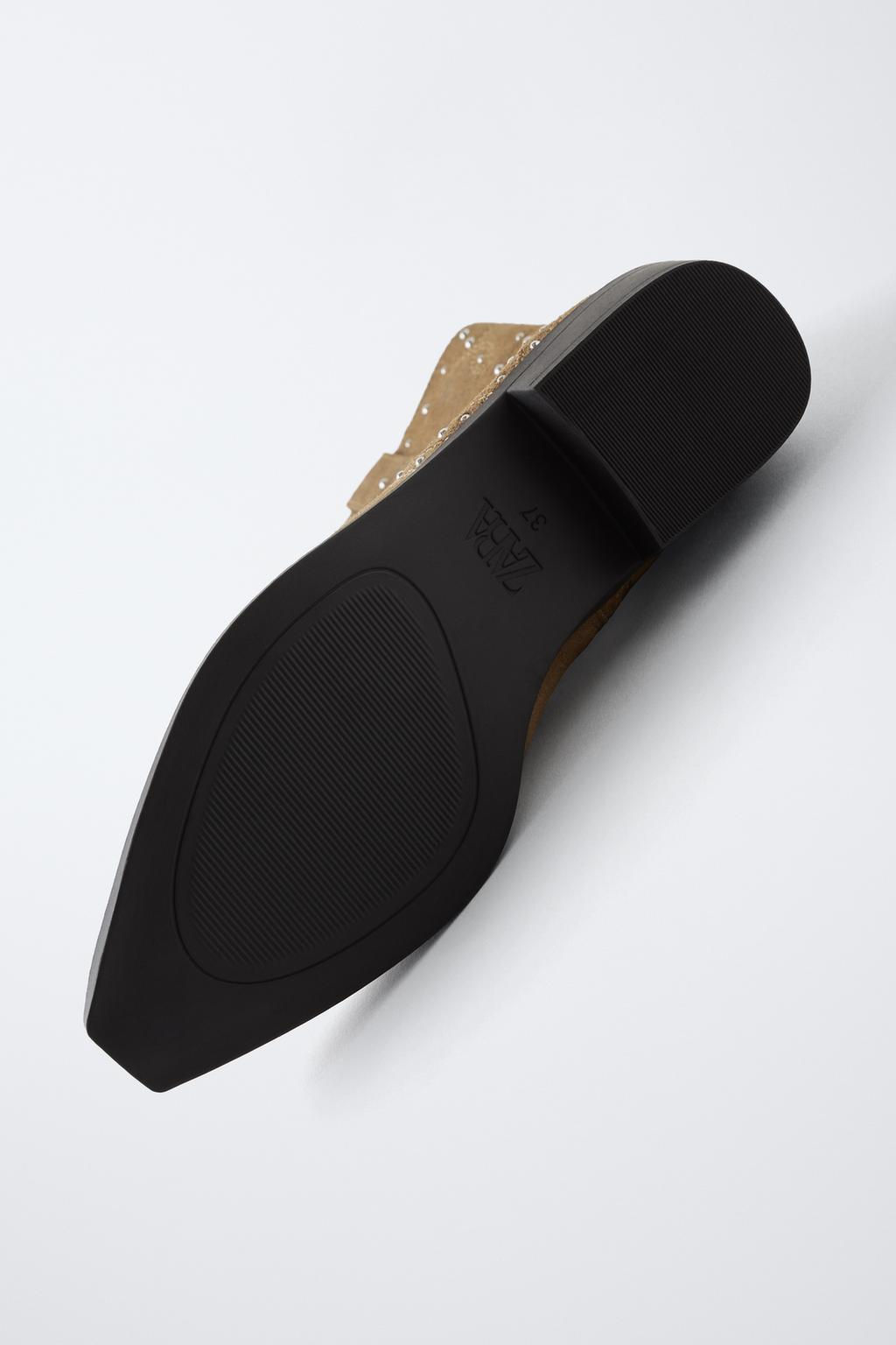 SUEDE COWBOY BOOTS WITH STUDS - Zara фото 9