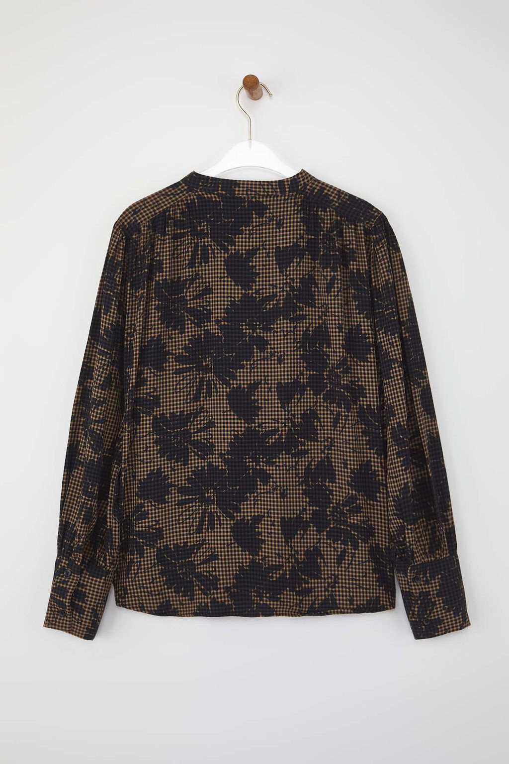 Cok Renkli Cicek Desenli Oversize/Genis Kal?p Boho Gomlek TWOAW26GO00037 TWOAW26GO00037