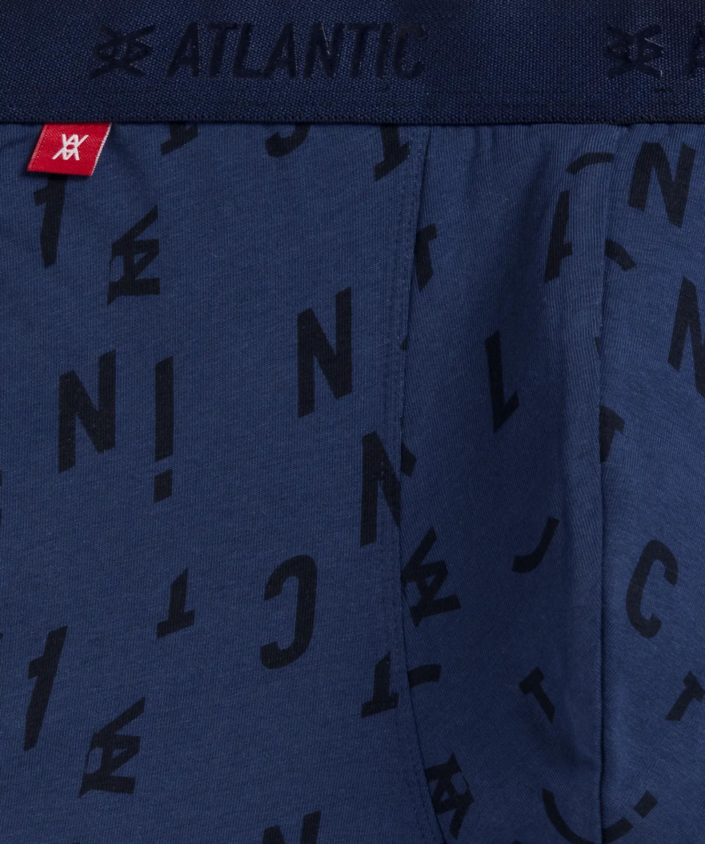 ATLANTIC 3MH-182 Трусы шорты Fashion - набор 3 шт. темно-голубой + голубой + темно-синий  фото 4