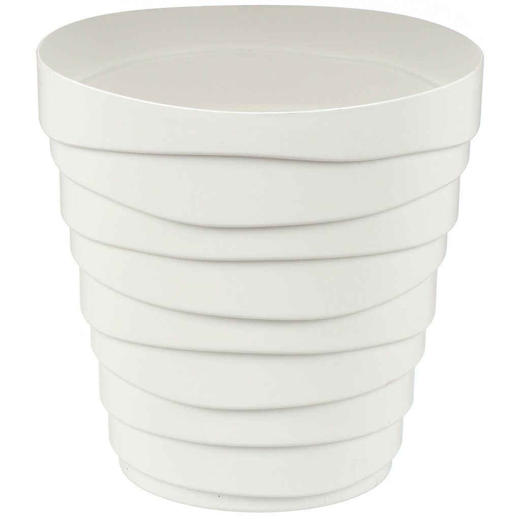 Кашпо Бархан (3,5л) Цв. Белый (Арт. КШ-4342) - Вмс фото 2