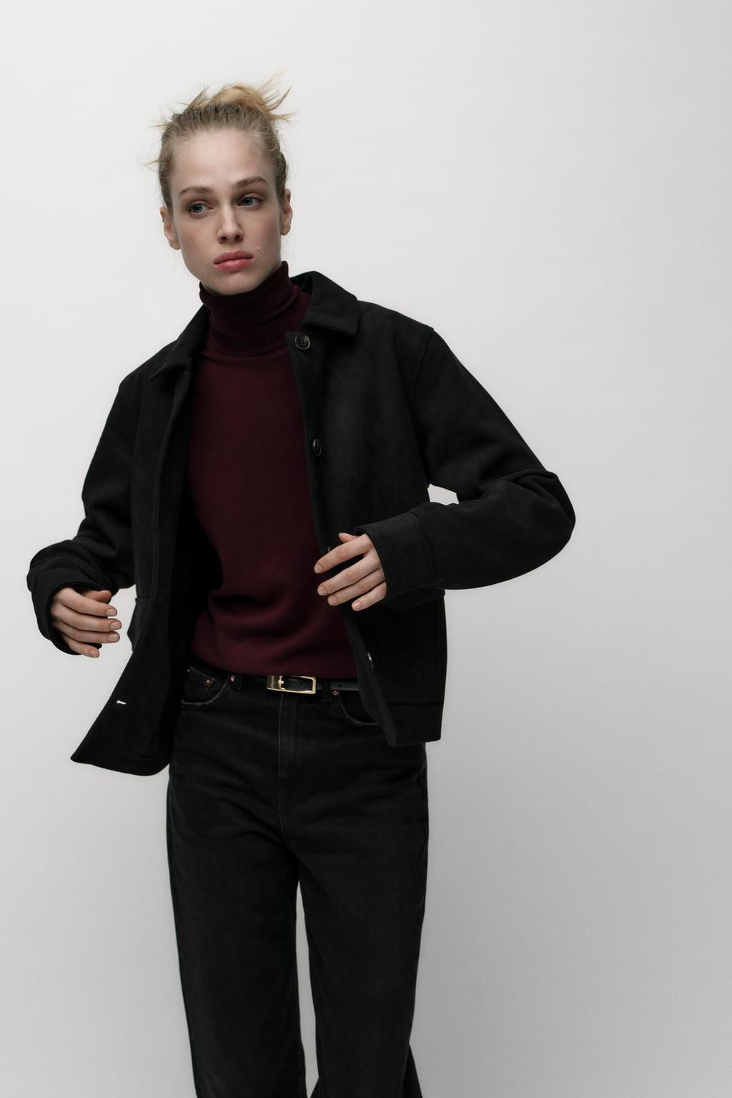 FAUX SUEDE JACKET - Zara фото 4