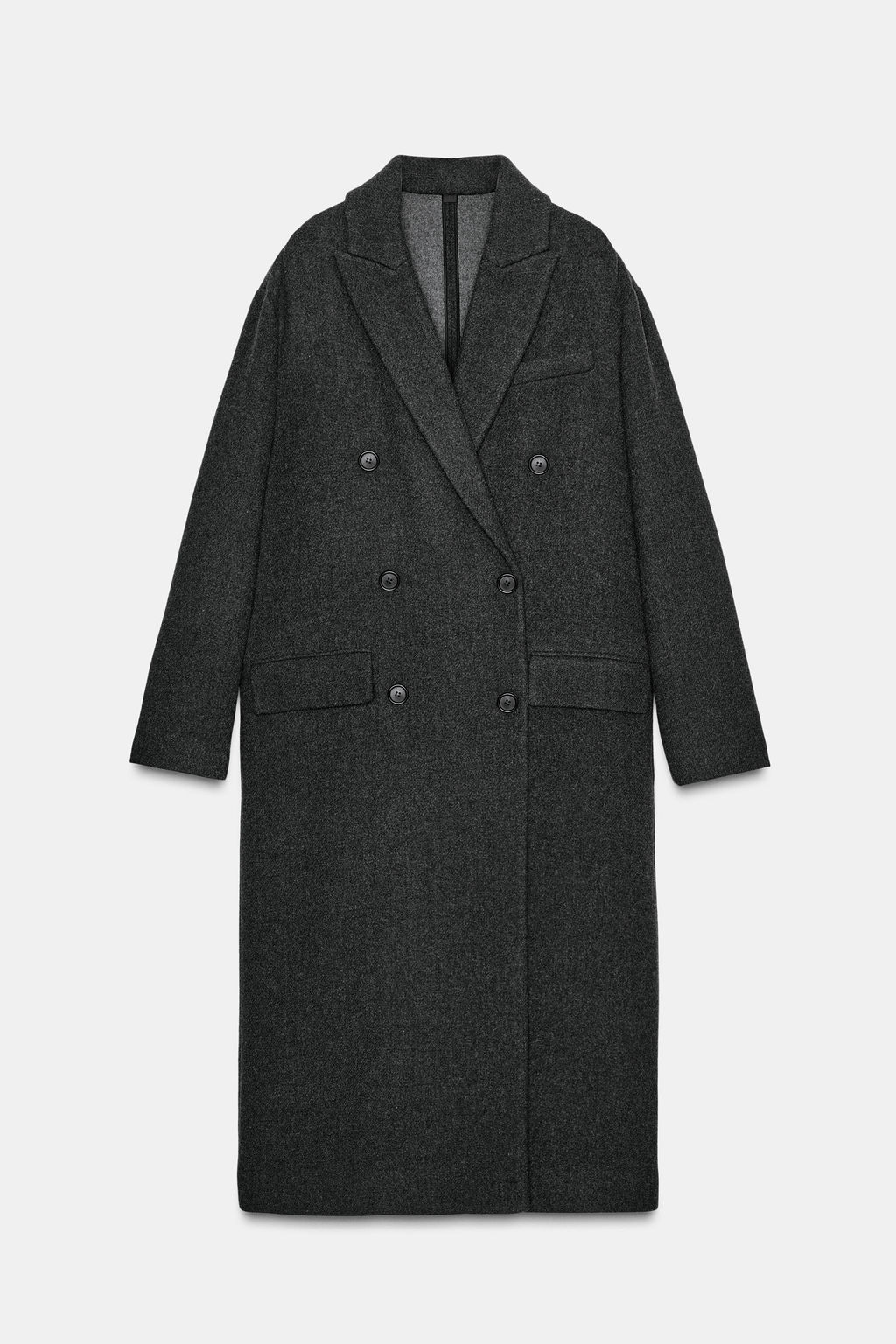 ZW COLLECTION LONG OVERSIZED COAT - Zara фото 4