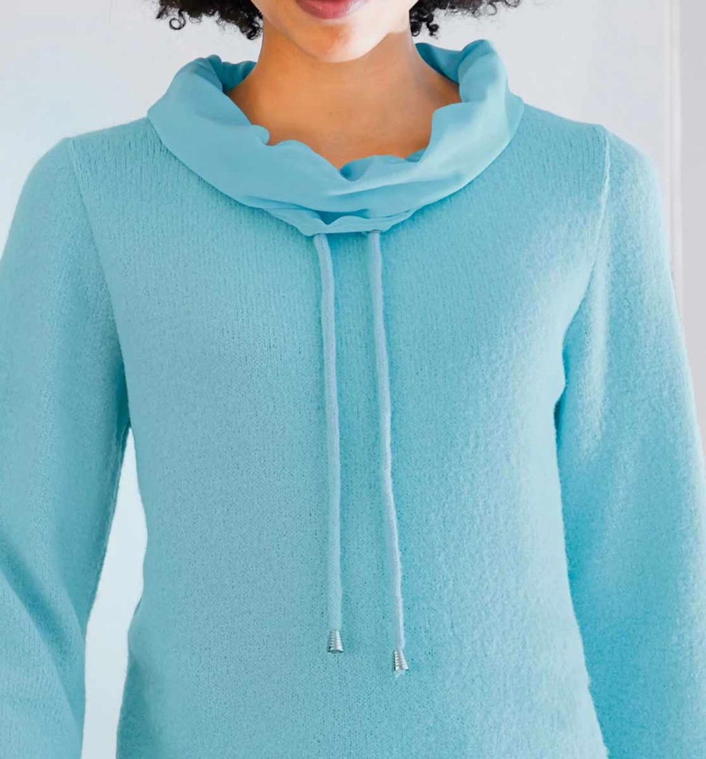 Пуловер, бирюзовый - Linea tesini фото 6