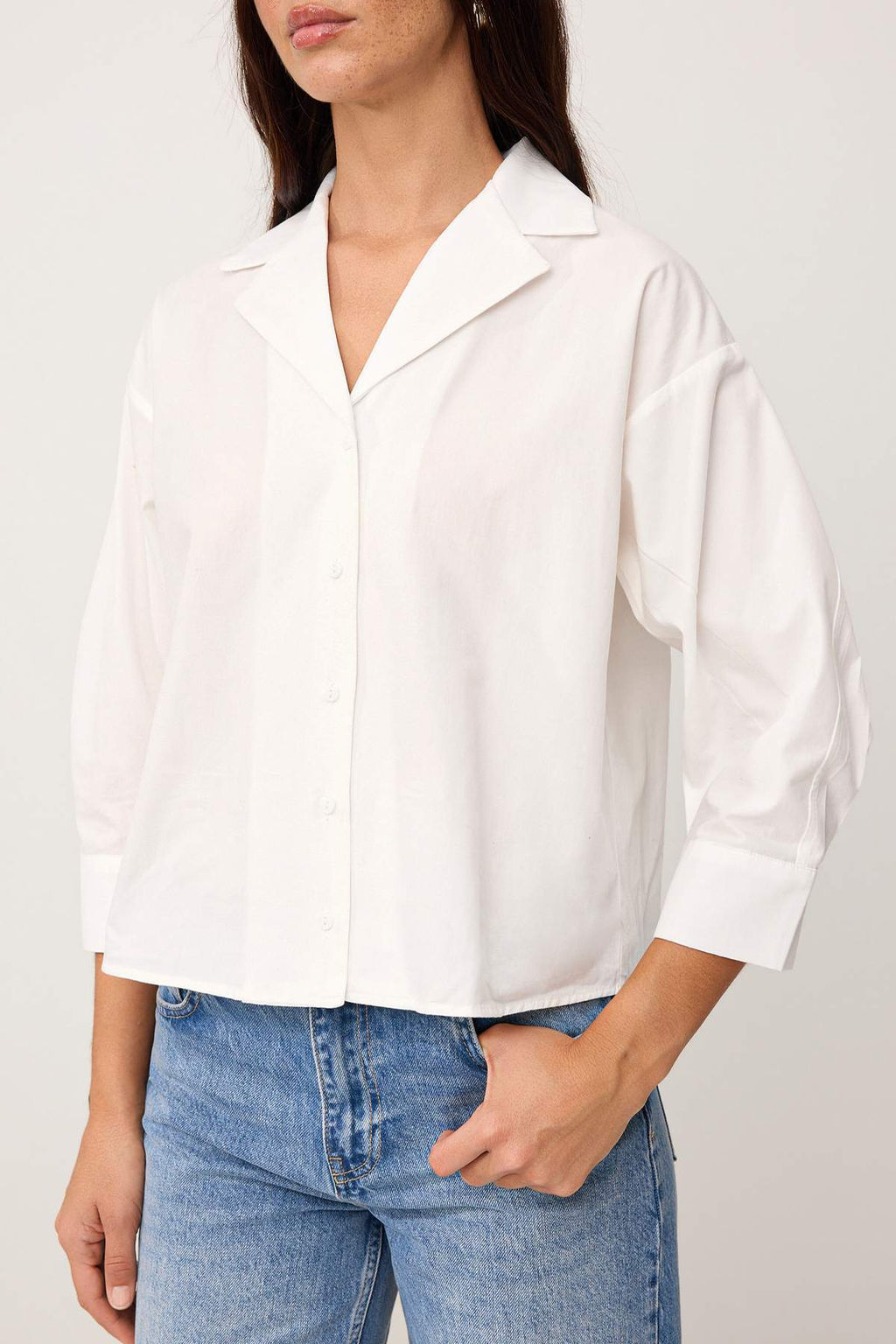 Wardrobe Essentials Beyaz %100 Pamuk Gomlek - Trendyolmilla фото 5