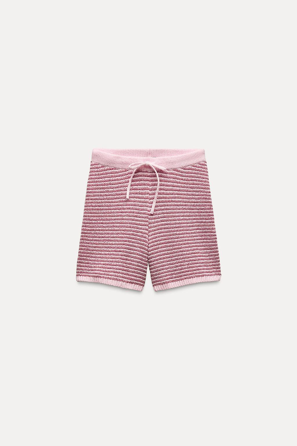 HIGH-WAIST KNIT SHORTS - Zara фото 4