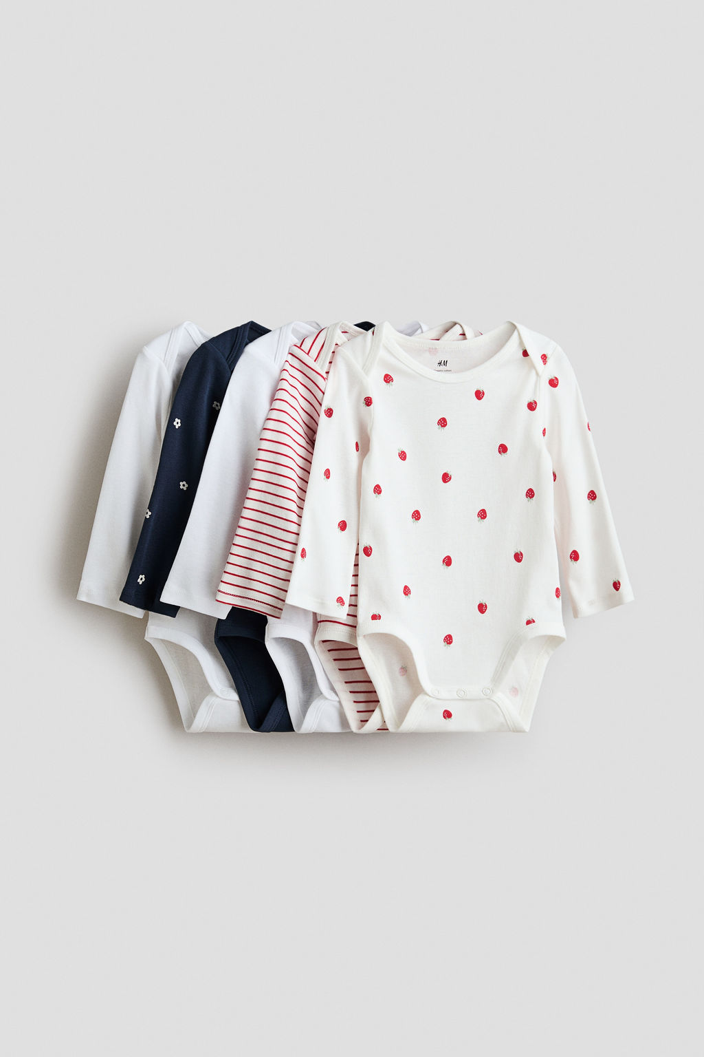 Pack de 5 bodies de manga larga - H&m фото 5