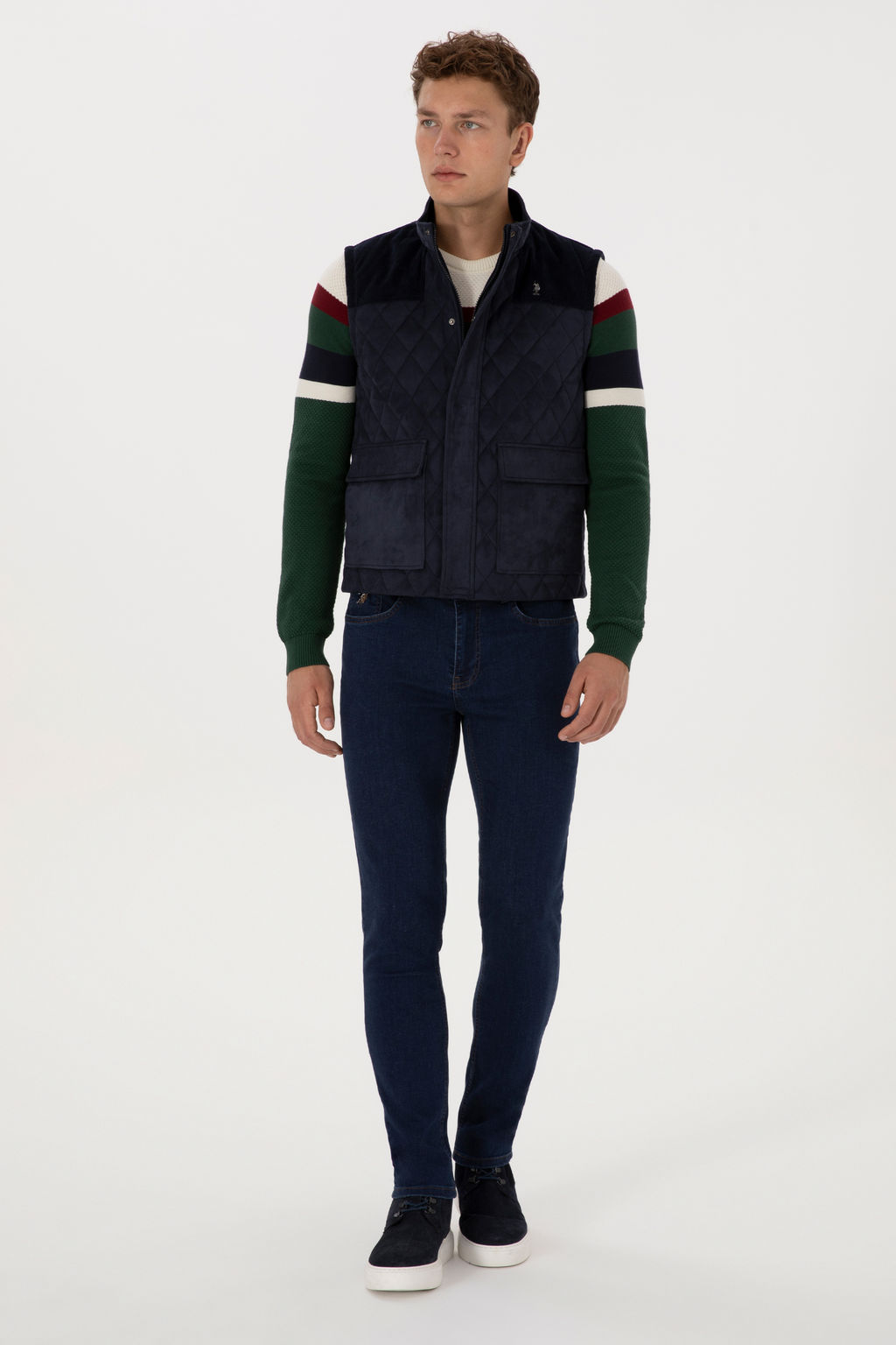 Erkek Lacivert Deri Yelek - U.s. polo assn фото 4