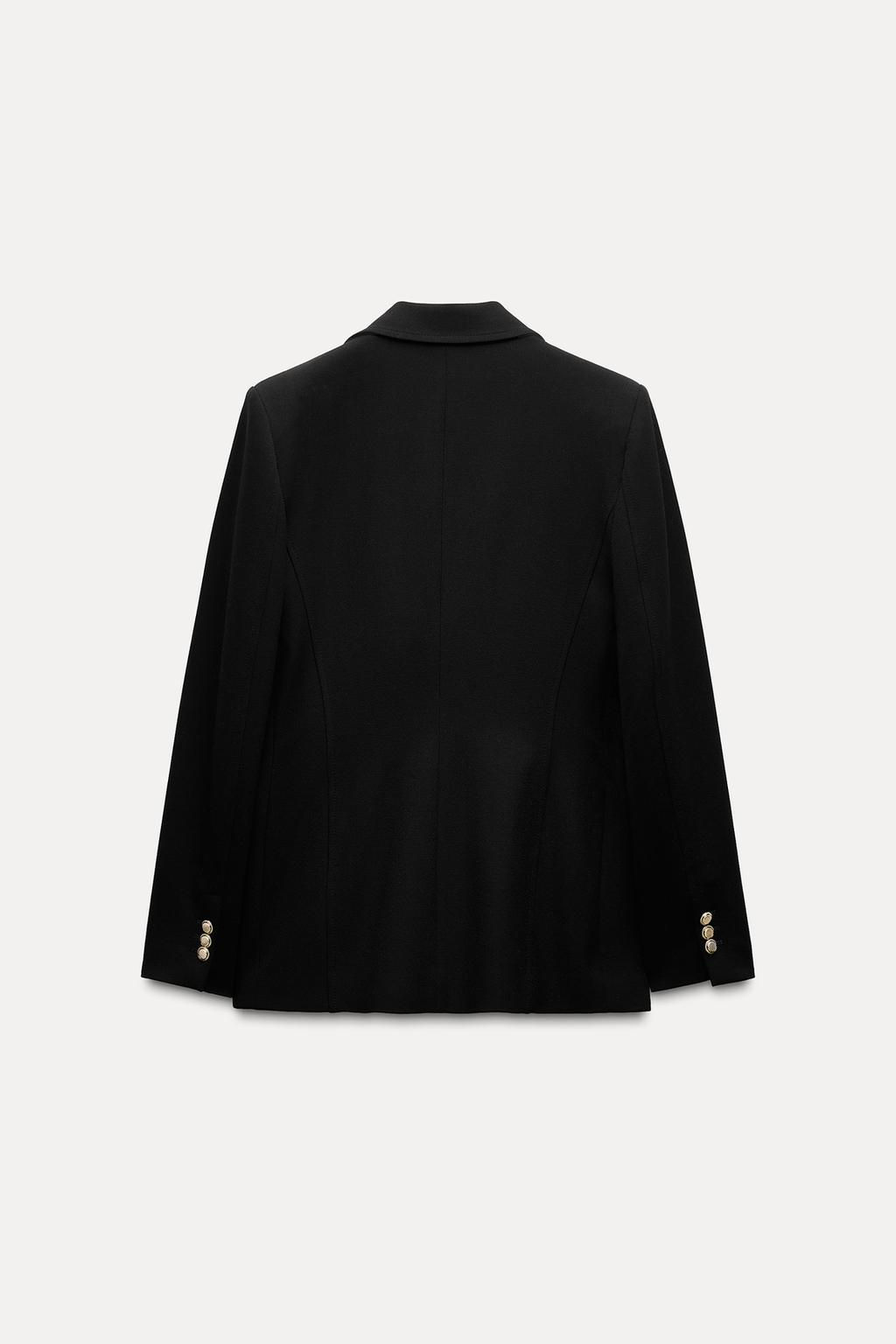 FITTED BLAZER WITH SHOULDER PADS - Zara фото 16